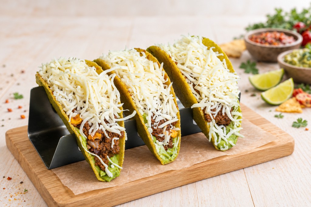 Taco with guacamole
