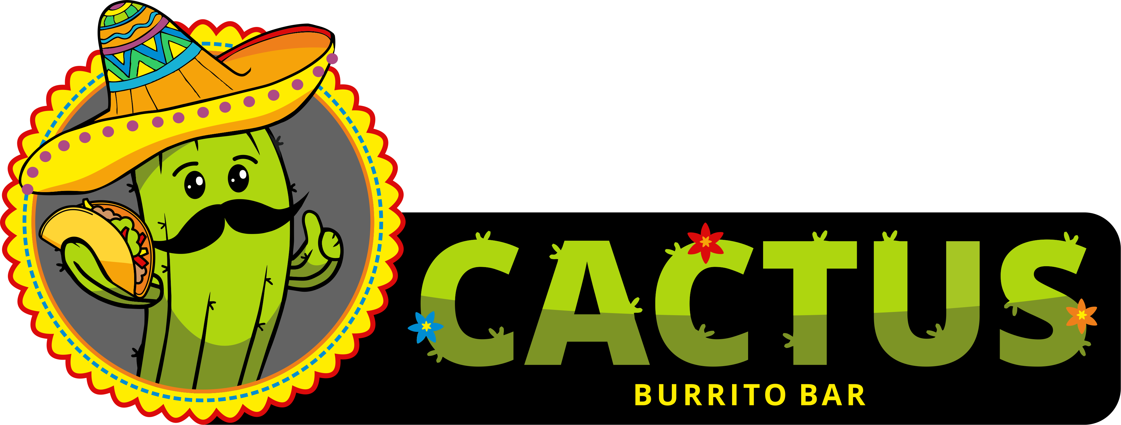 Burrito, taco and quesadilla. 